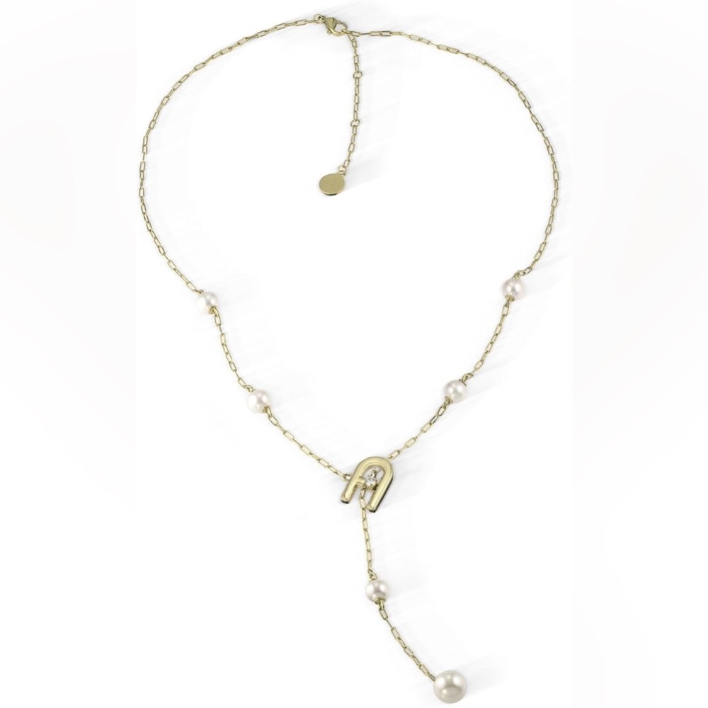 Furla NIB Arch Pearl Necklace Full Inclusion (N1)